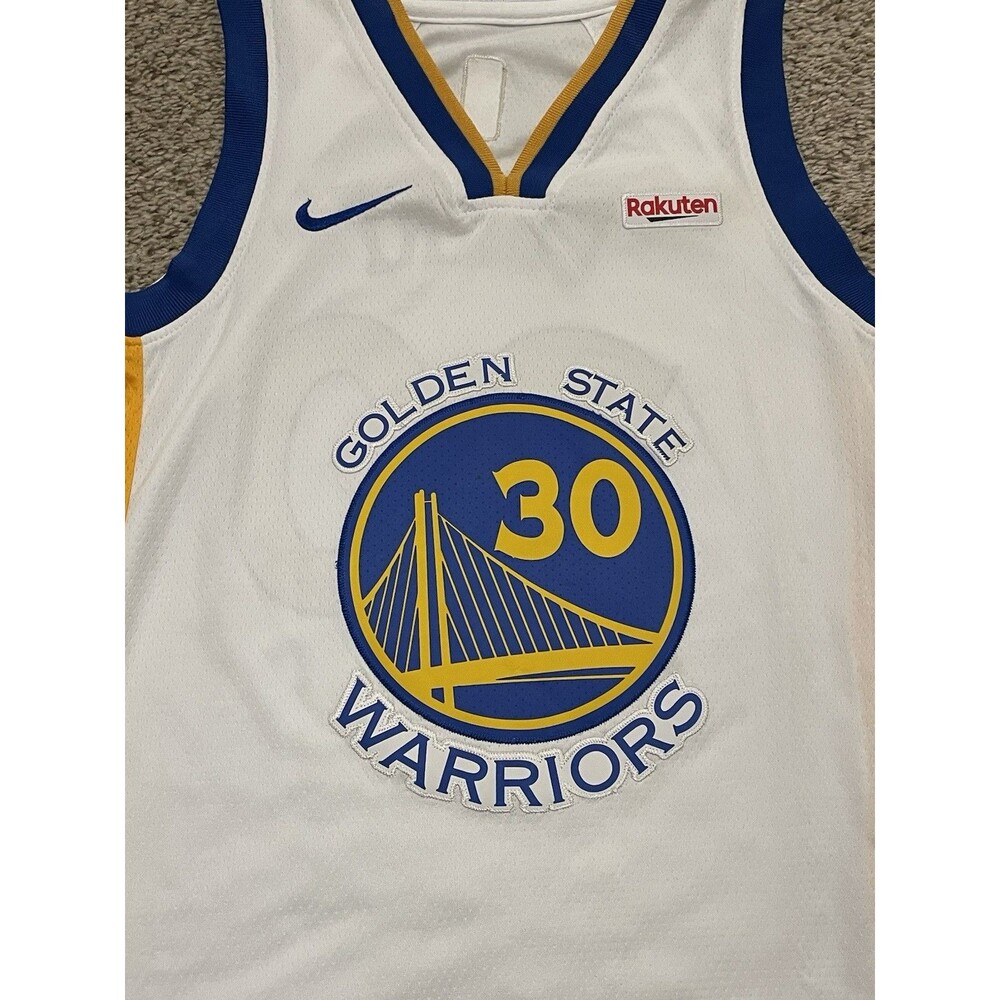 Golden State Warriors Stephen Curry #30 White Nike Swingman Youth M Jersey NWT - Picture 5 of 5
